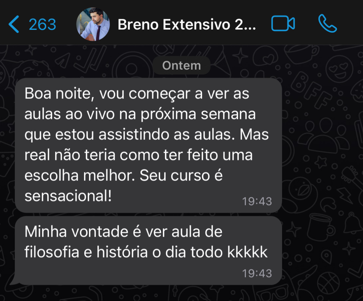 Aluna aprovada — depoimento sobre o curso
