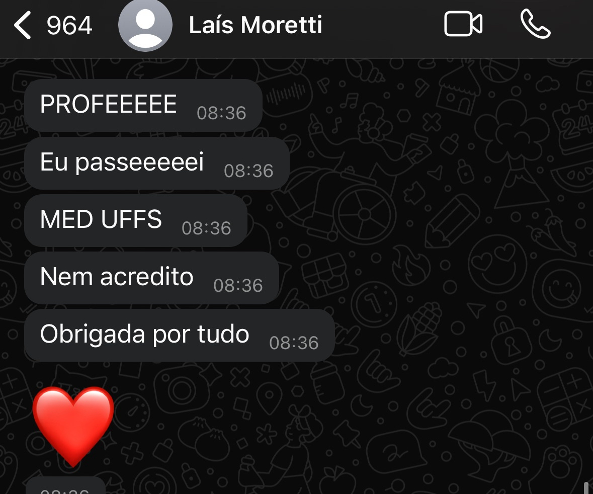Laís Moretti — aprovada em Medicina na UFFS