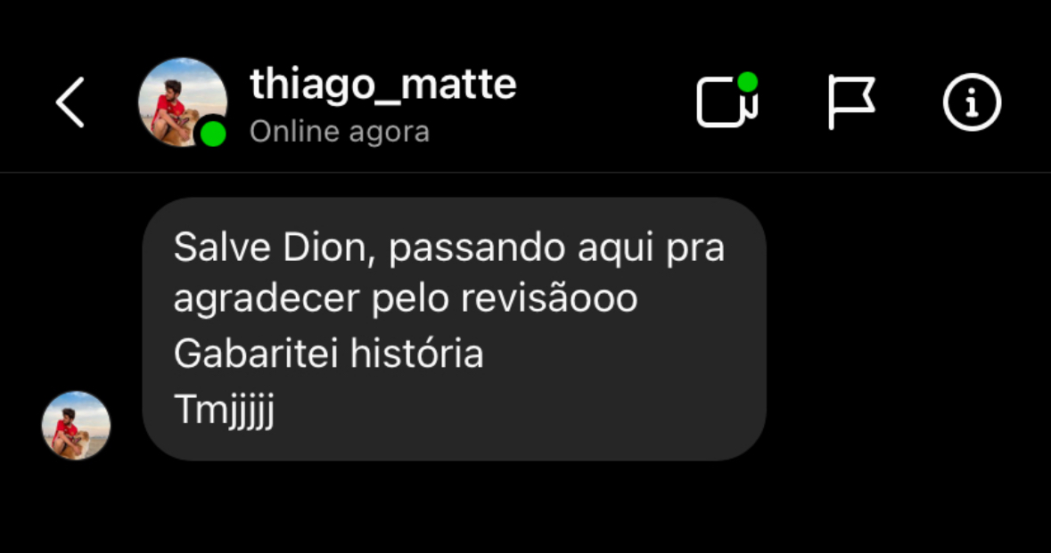 Thiago Matte — gabaritou História